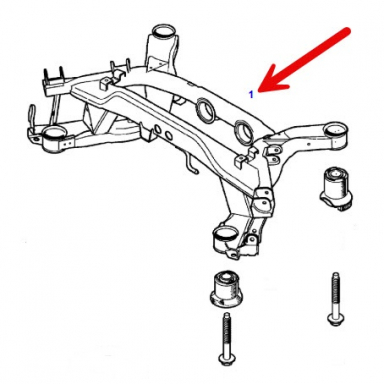 USED Subframe Crossmember For Rear Suspension - Shipping Additional -  XR831985